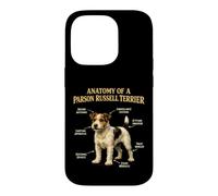 Parson Russell Terrier Funny Anatomy Chart Dog Owner Case for iPhone 14 Pro