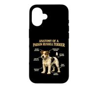 Parson Russell Terrier Funny Anatomy Chart Dog Owner Case for iPhone 16