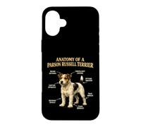 Parson Russell Terrier Funny Anatomy Chart Dog Owner Case for iPhone 16 Plus