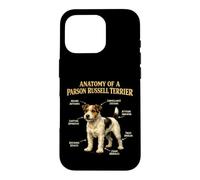 Parson Russell Terrier Funny Anatomy Chart Dog Owner Case for iPhone 16 Pro