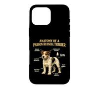 Parson Russell Terrier Funny Anatomy Chart Dog Owner Case for iPhone 16 Pro Max