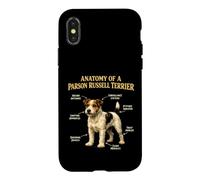 Parson Russell Terrier Funny Anatomy Chart Dog Owner Case for iPhone X/XS