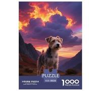 Parson Russell Terrier Jigsaw Puzzles Puzzle for Adults Kids. 1000 Piece Cute Dog Great Gifts Challenge Toy Educational Games Home Decoration for Adults& Kids Age 14 Years Up 38x26cm/1000pcs