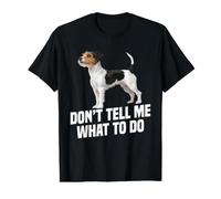 Parson Russell Terrier Lover Don't Tell Dog Owner Value Graphic T-Shirt, Men, Black, XL
