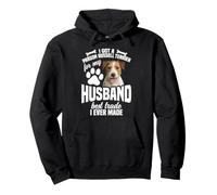 Parson Russell Terrier Mom Husband Parson Russell Terrier Pullover Hoodie