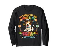 Parson Russell Terrier My Therapist Has Paws Dog Long Sleeve T-Shirt