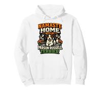 Parson Russell Terrier Namaste Home Funny Dog Owner Pullover Hoodie