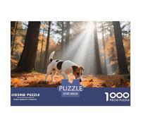Parson Russell Terrier Puzzle 1000 Pieces Adults Leisure Relaxation Entertainment Gift Pet Dog Thick Interlocking Pieces 38x26cm/1000pcs