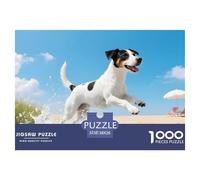 Parson Russell Terrier Puzzle 1000 Pieces for Adults Family Entertainment Hobby Pet Dog Durable Strong Fit 38x26cm/1000pcs