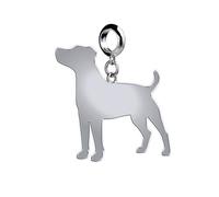 Parson Russell Terrier Silhouette Silver Charm