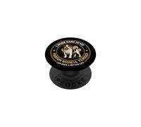 Parson Russell Terrier Work Hard For My Dog PopSockets Adhesive PopGrip
