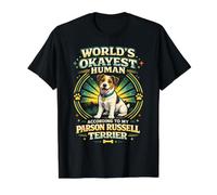 Parson Russell Terrier World's Okayest Human Value Graphic T-Shirt, Men, Black, XL