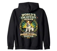 Parson Russell Terrier World's Okayest Human Zip Hoodie