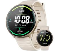 Parsonver Smart Watch Built-in GPS, 5ATM Swimming Smartwatch for Pool/Open Water, Fitness Watch with AMOLED Display, Heart Rate Sleep Monitor, 100+ Sports,Message Notification (French Grey, 42 mm)