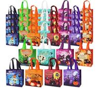 PARSUP 40PCS Halloween Trick or Treat Bags, Non-Woven Gift Tote Bags with Handles for Gifts Wrapping, Party Supplies, 7.9"×7.9"×3.15"