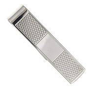 Part Engine Turned Engravable Money Clip for Cash/Bank Notes/Bills Business/Credit Cards, Wallet Credit Card Holder for Men Women - Solid 925 Sterling Silver