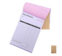 Part English Receipt Book Tax Invoice Forms 100 Pages for Small Business