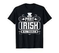 Part Irish All Trouble Saint Patricks Day Value Graphic T-Shirt, Men, Black, XL