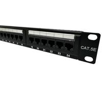 Part King 24 Port 1U CAT5e Krone and 110 Dual IDC UTP Patch Panel for 19" Network Data Cabinet