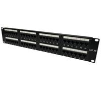 Part King 48 Port 2U CAT5e Krone and 110 Dual IDC UTP Patch Panel for 19" Network Data Cabinet