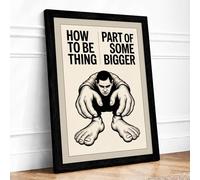 Part of Something Bigger Typography Framed Wall Art Print A3 (42×29.7cm) Black, Wall Decor for Living Room, Bedroom, Office & Home, Ready to Hang, Art Gift