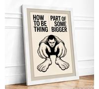 Part of Something Bigger Typography Framed Wall Art Print A3 (42×29.7cm) White, Wall Decor for Living Room, Bedroom, Office & Home, Ready to Hang, Art Gift