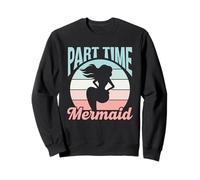 Part Time Mermaid Cute Girl Kids Mermaids Mermaid Sweatshirt