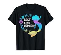Part Time Mermaid Fish Beach Vacation Girls Womens T-Shirt