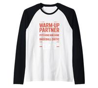 Part Time Warm Up Partner Pitching Baseball Full Time Dad Raglan Baseball Tee