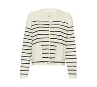 Part Two Elodiepw Women's Regular Fit Long Sleeve Cardigan, Dark Navy Stripe, S