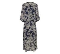Part Two Women's Beritpw Regular Fit Long Length Dress Casual, Dark Navy Delicate Leaf, 14