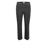 PART TWO Women's Corduroy Pants Cut Length Flared Legs Regular Fit Trousers, Magnet, 12