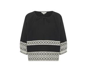 Part Two Women's Jeddypw Blouse, Black Border Print, 10