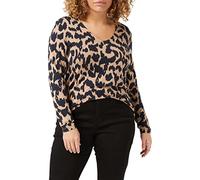 PART TWO Women's MorinePW TS T-Shirt, Dark Navy Ikat Leo Print, Medium