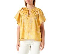 Part Two Women's PardisPW to Top Relaxed fit Vest, Amber Yellow Block Print, 32