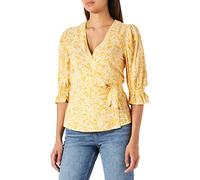 Part Two Women's PheaPW BL Blouse Feminine Silhouette, Yellow Painted Flower, 42