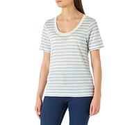 Part Two Women's PiePW TS T-Shirt Relaxed fit t Shirt, Dusk Blue Stripe, Medium