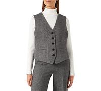 Part Two Women's Rikkepw Wa Waistcoat, Black Tweed Melange, UK 8
