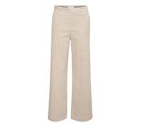 PART TWO Women's Trousers, high-Waisted Straight Legs, Regular fit, Corduroy Fabric, Perfectly Pale, 12