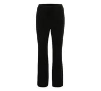 PART TWO Women's Women's Trousers Velvet Flared Legs High-Waisted Regular Fit Trousers, Black,