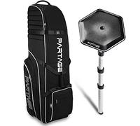 Partage Golf Travel Bag with Support System, Golf Travel Case for Airlines, 900D Heavy Duty Oxford -Black