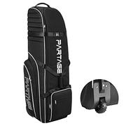 Partage Golf Travel Bag with Wheels, Golf Travel Case for Airlines, 900D Heavy Duty Oxford -Black