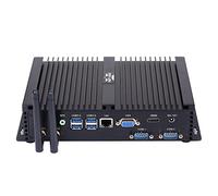 Partaker 11th Gen Windows 10 Industrial PC, Fanless Mini Desktop Computer with Intel Core Quad Core CPU i7 1165G7,8GB RAM,240GB SSD,1TB HDD,1xNICs, 4xUSB 3.0,2xCOM RS232,HDMI,VGA,Wi-Fi