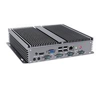 Partaker Fanless Industrial PC Rugged Computer IPC Mini PC Windows 10 Pro/Linux with Intel Quad Core J1900 6 COM WiFi 3G 4G SIM Slot Support 4G RAM 1TB HDD I18