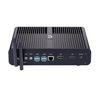 Partaker Fanless Mini PC, Desktop Computer, Intel Core i7 10510U 10th Gen Quad Cores CPU, 32G RAM 240G SSD 1TB HDD, Windows 11 Pro or Linux Ubuntu, 4K Display, HDMI, DP, Aluminum alloy Case