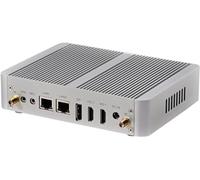 Partaker Fanless Mini PC, Desktop Computer, Kodi Box, HTPC, Intel N100, Windows 11 Pro or Linux Ubuntu, B15, 8 x USB, 2 x LAN, 1 x DP, 2 x HDMI, 16G RAM 256G SSD