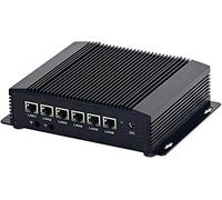 Partaker Firewall Micro Appliance, Fanless Mini PC, Network Router, OPNsense, Intel Core i3 8140U, 6 Intel 2.5GbE I225-V LAN, AES-NI, HD, COM, (DDR4 4G RAM/128G SSD)