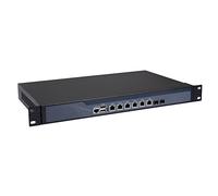 Partaker Firewall,VPN,1U Rackmount, Network Security Appliance,Z87,Intel Pentium G3250,(Gray),[6Lan/210 Megabytes SFP/2USB/1COM/1VGA/1Bypass],(8G RAM/128G SSD/500G HDD)