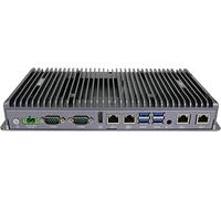 Partaker Industrial Computer, Fanless Mini PC, IPC, Intel Core I3 10110U, Windows 11 or Linux Ubuntu, TPM2.0, AES-NI, 9-36V, Watchdog, WOL, 4G Supported, 4 LAN, 4 COM, 16GB Ram 256GB SSD