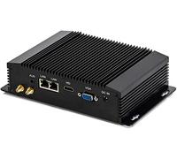 Partaker Industrial Computer, Fanless Mini PC,IPC,Intel Core i5 4200Y,Windows 10 Pro or Linux Ubuntu, Dual Lan,VGA,HD,2xCOM,4xUSB 3.0,WiFi,4GB Ram 64GB SSD